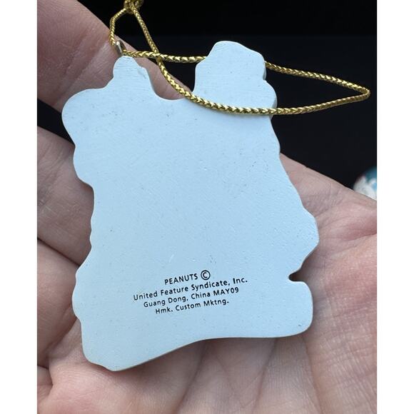 Vintage Silk Christmas Ornament Lot Peanuts Snoopy Lot Of 4 -LO2 - Picture 13 of 13